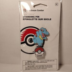 Pokemon Totodile Enamel Pin Official Nintendo Collectible Standing Pin Badge